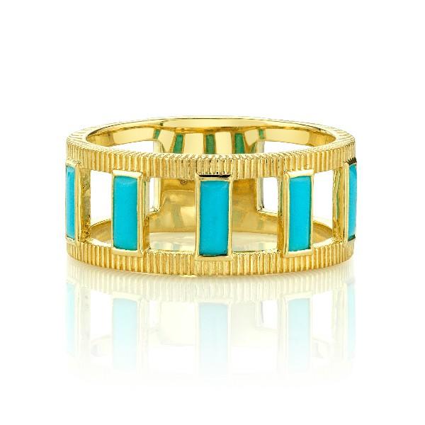 Turquoise Baguette Band
