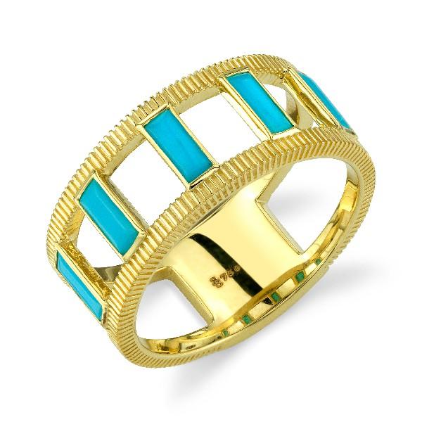 Turquoise Baguette Band