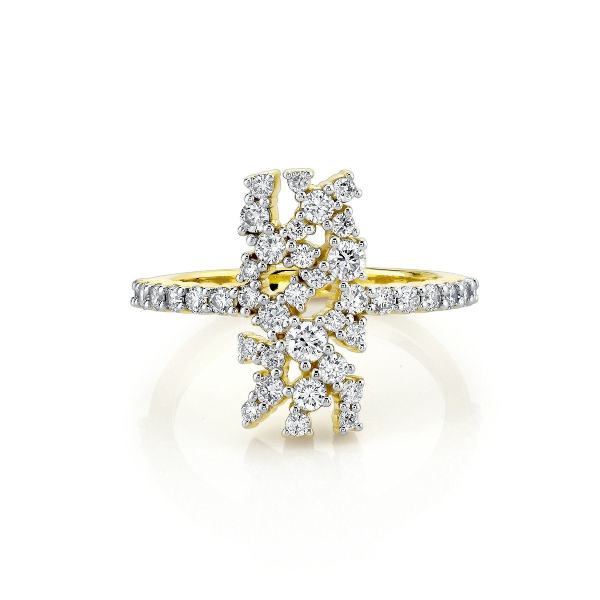 Scattered Diamond Ring