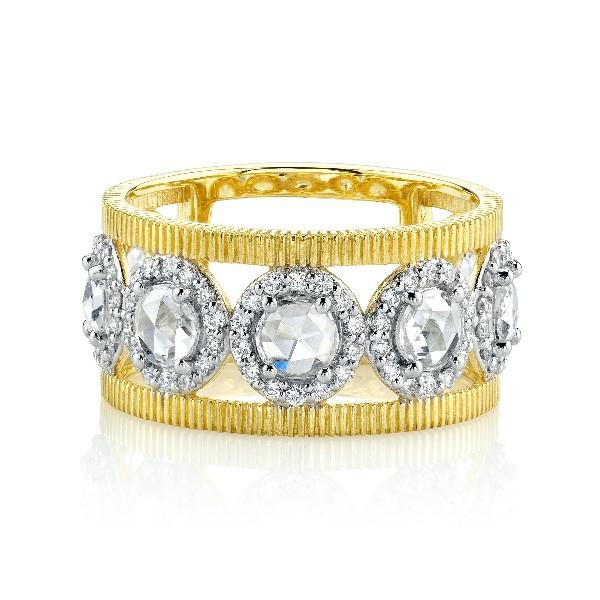 Rose Cut Diamond Band