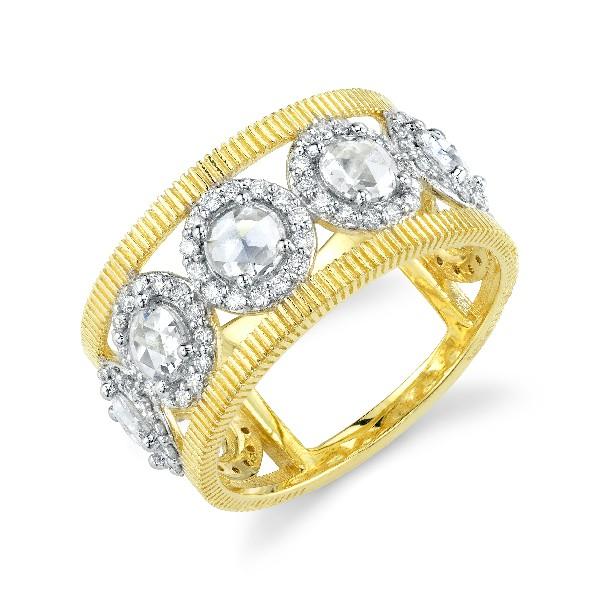 Rose Cut Diamond Band