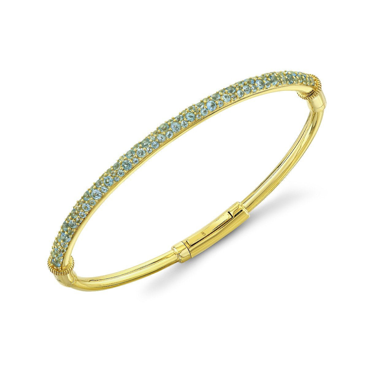 Pave Swiss Blue Topaz Bracelet