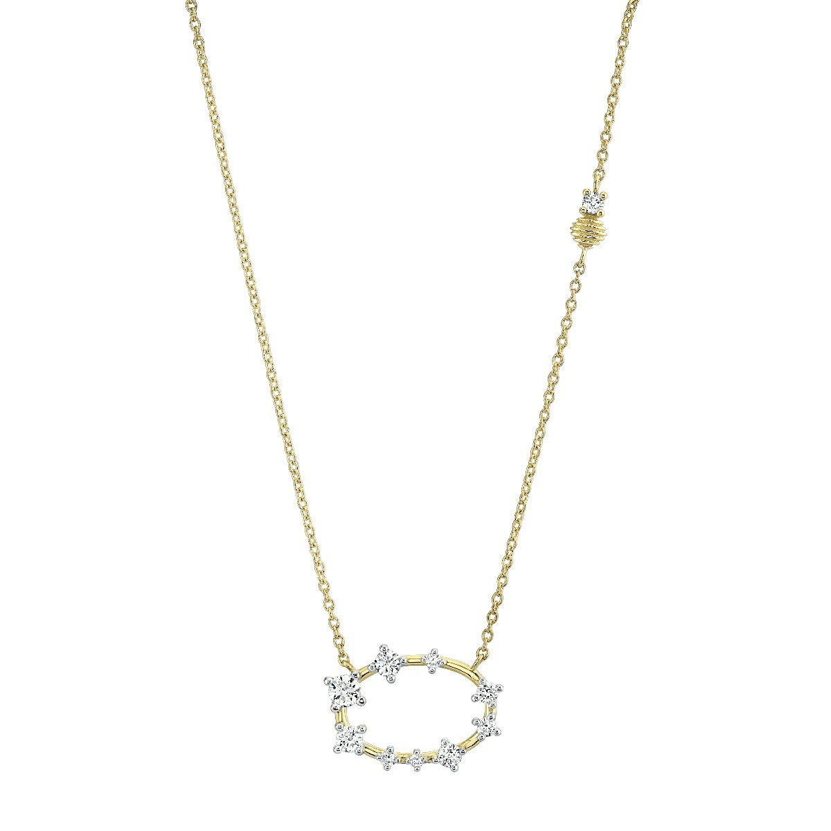 Oval Diamond Confetti Pendant