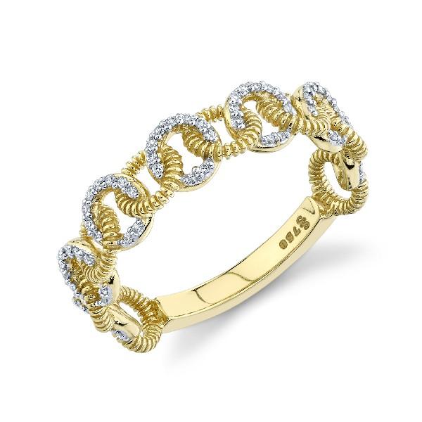 Diamond And Strie Link Band