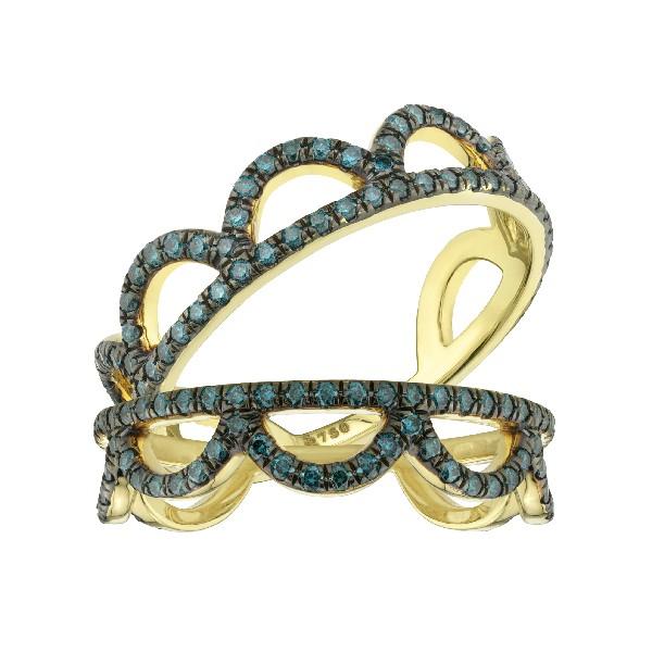 Blue Diamond Scalloped Guard Bands