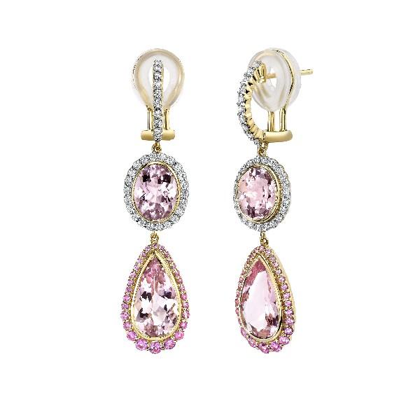 Morganite Drop Earrings