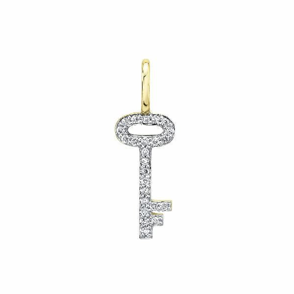 Diamond Key Pendant