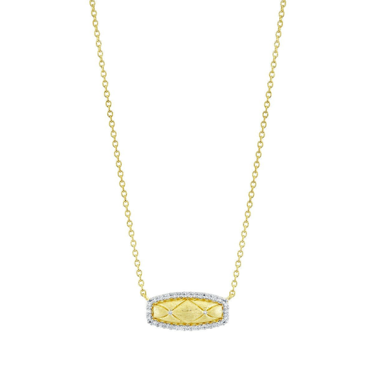 Quilted Diamond Pendant