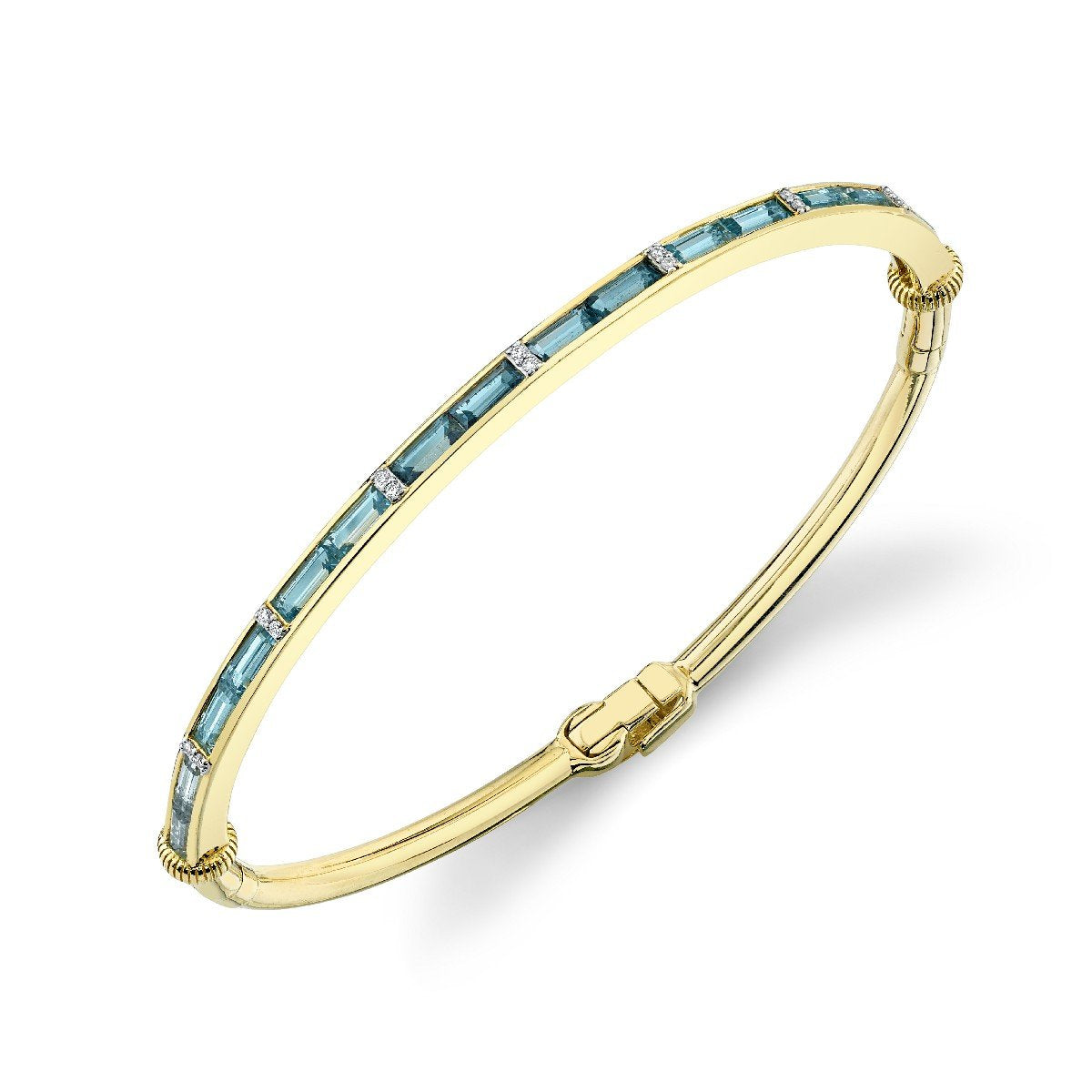 Ombre Blue Topaz Baguette Bracelet