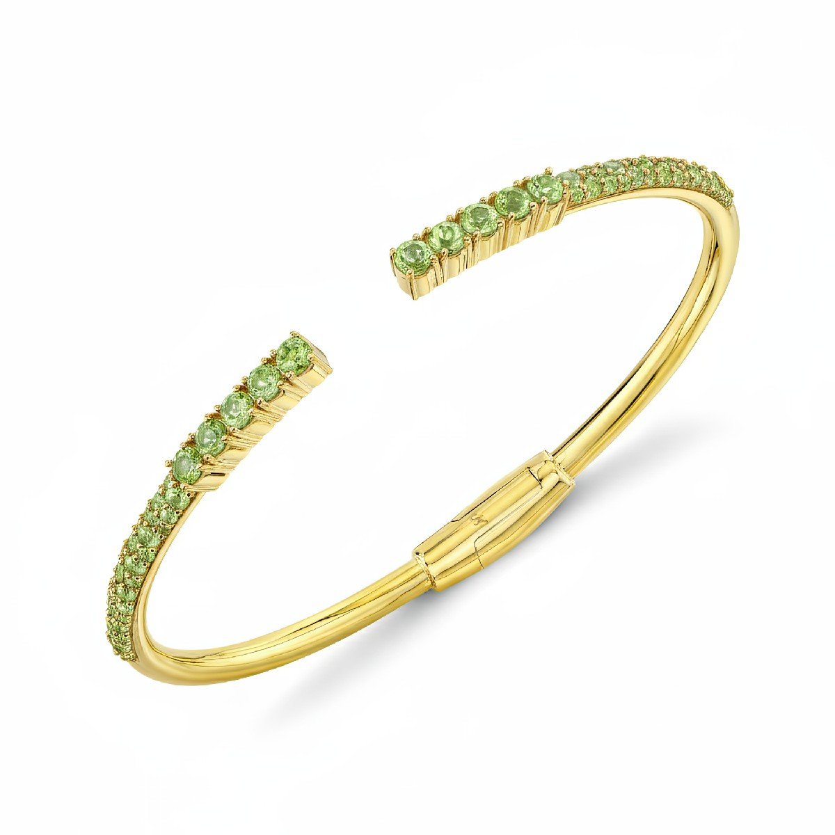 Light Tsavorite Open Stretch Bracelet