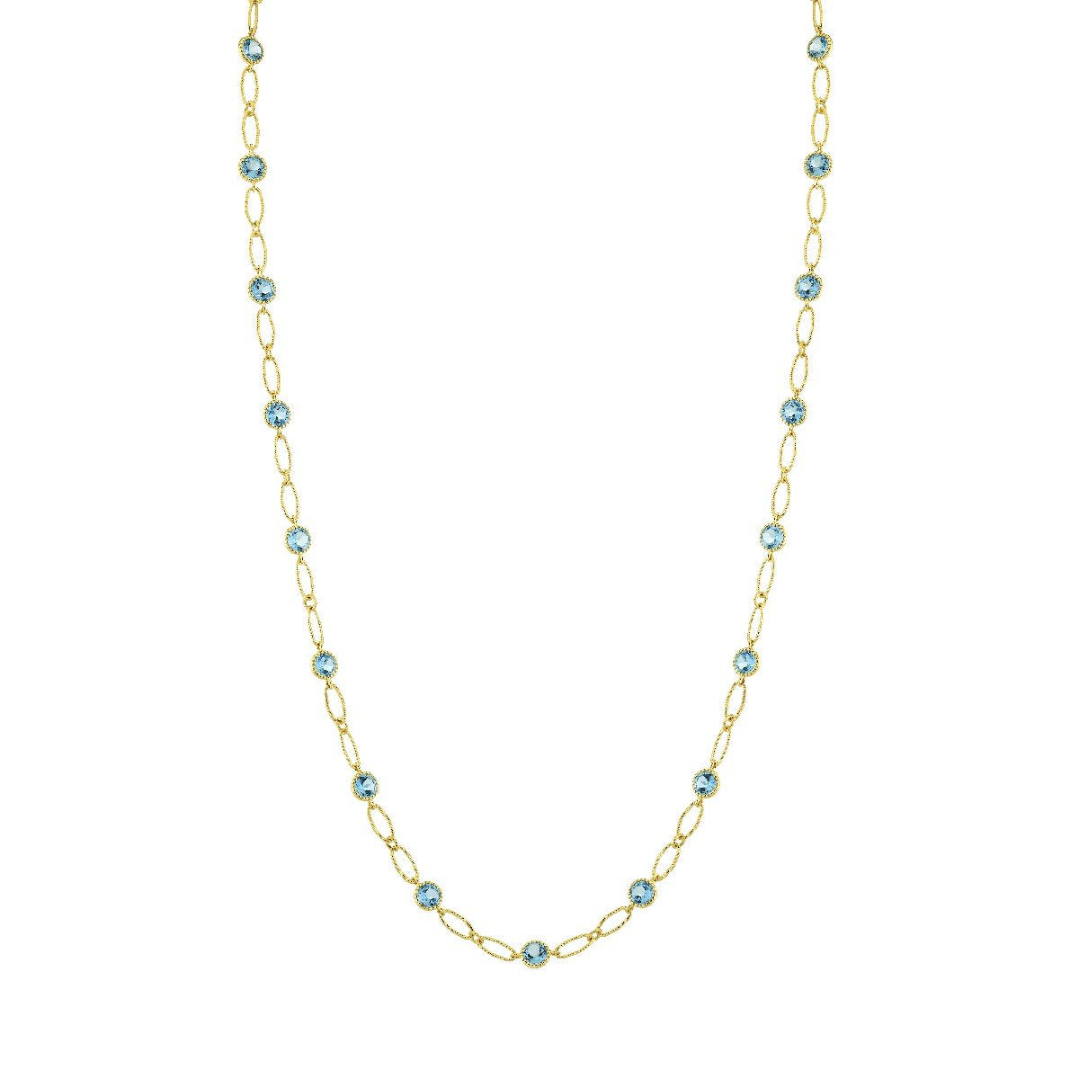 Swiss Blue Topaz Lacey Chain