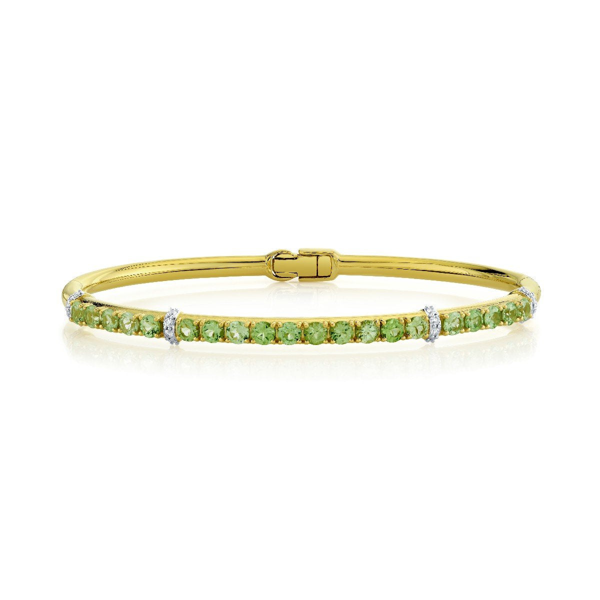 Merelani Mint Garnet And Diamond Bracelet