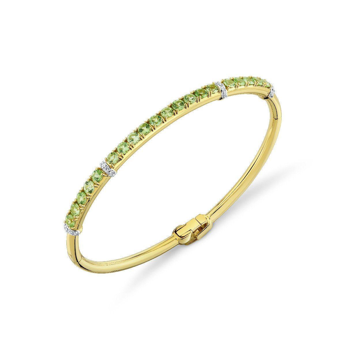 Merelani Mint Garnet And Diamond Bracelet