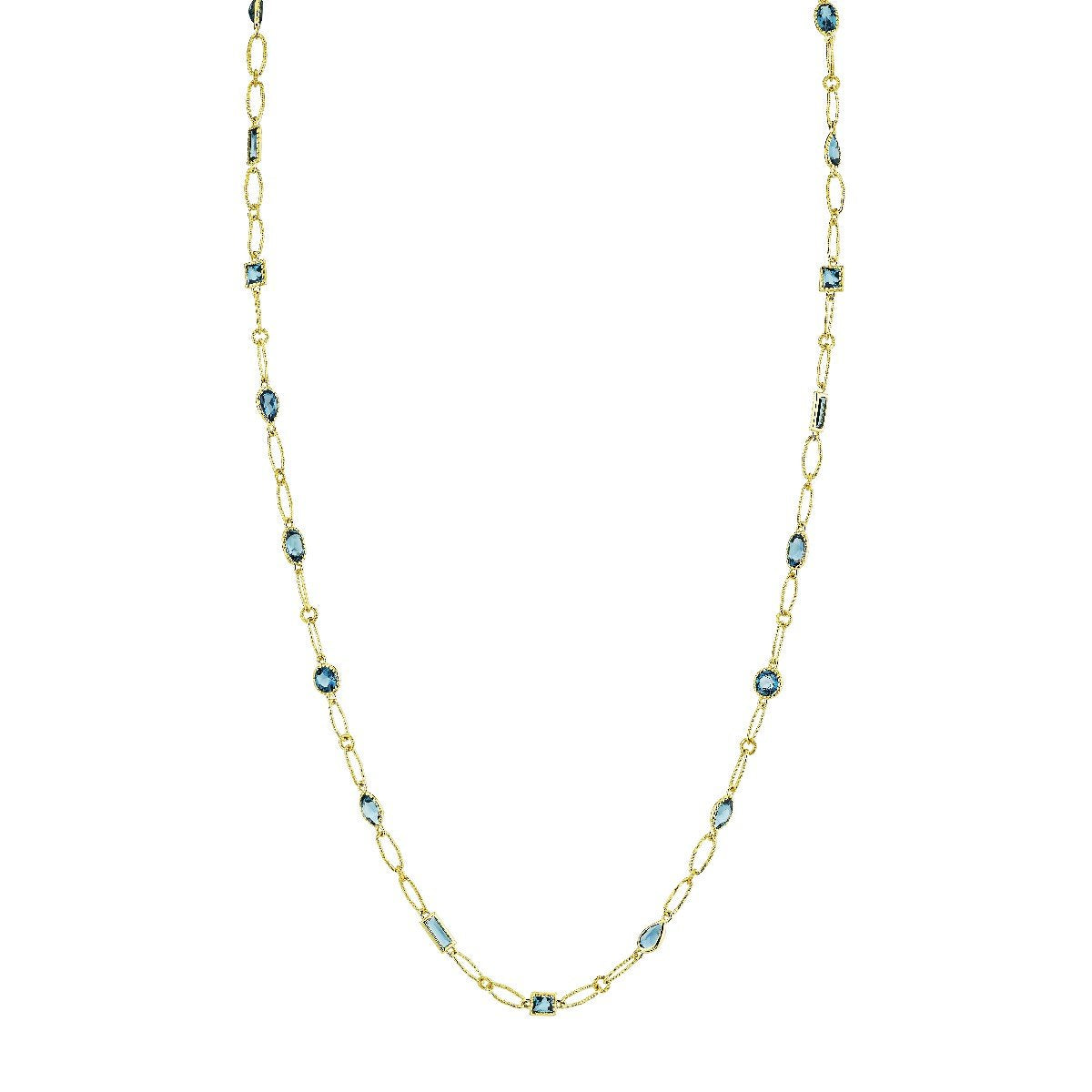 London Blue Topaz Mix Shape Lacey Chain