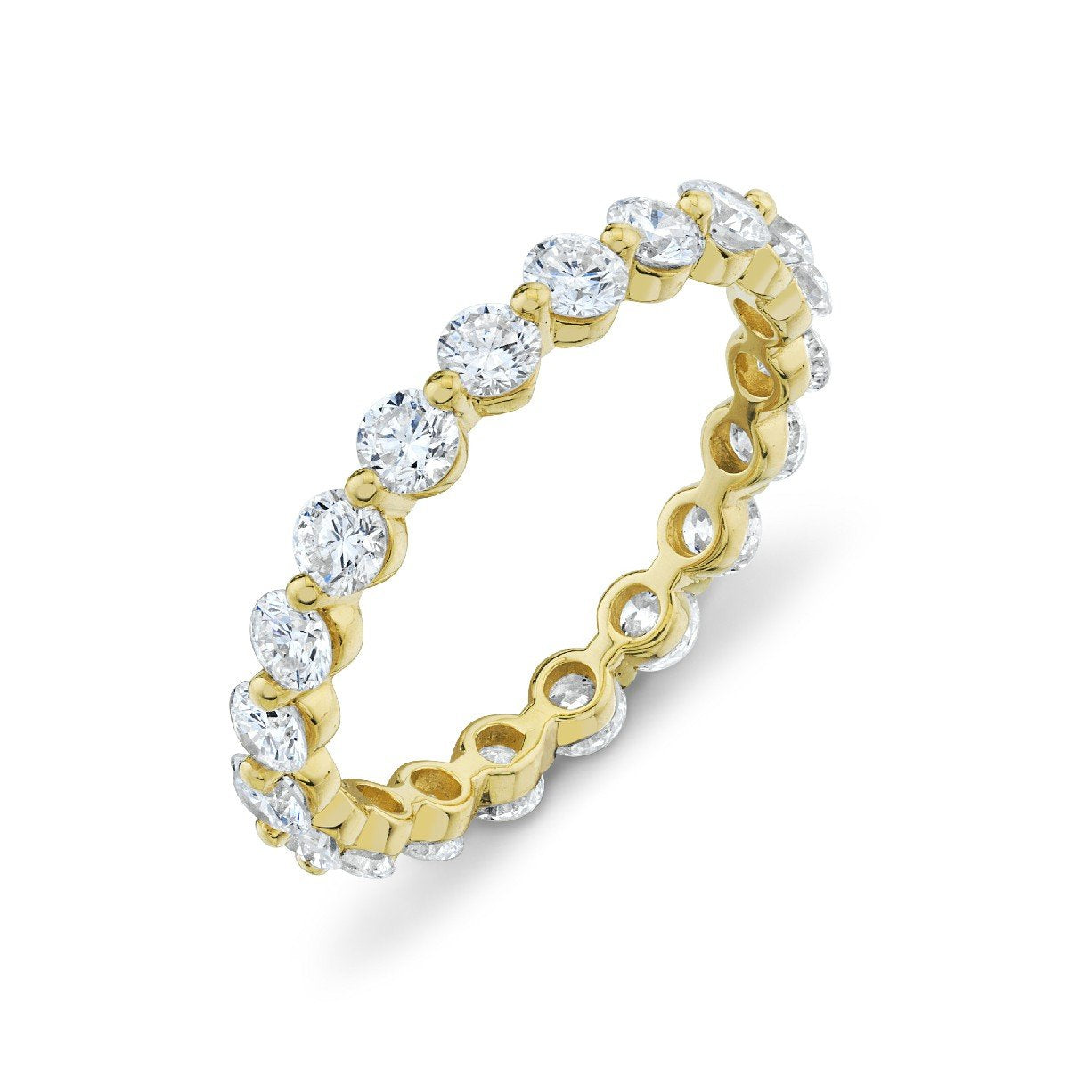 Diamond Eternity Band With Prong Spacers