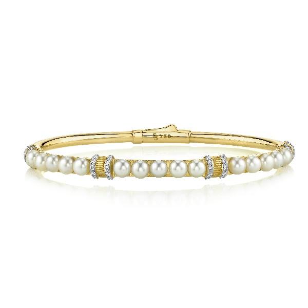 Pearl And Diamond Bracelet