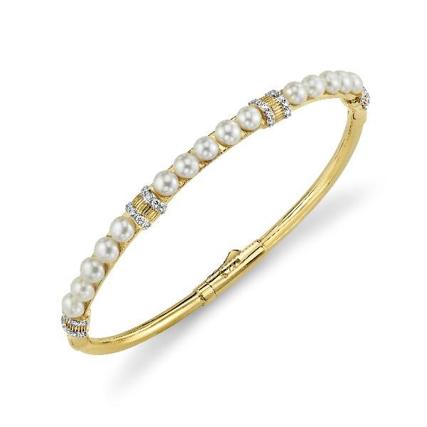 Pearl And Diamond Bracelet