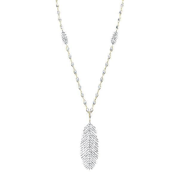 Diamond Feather Pendant