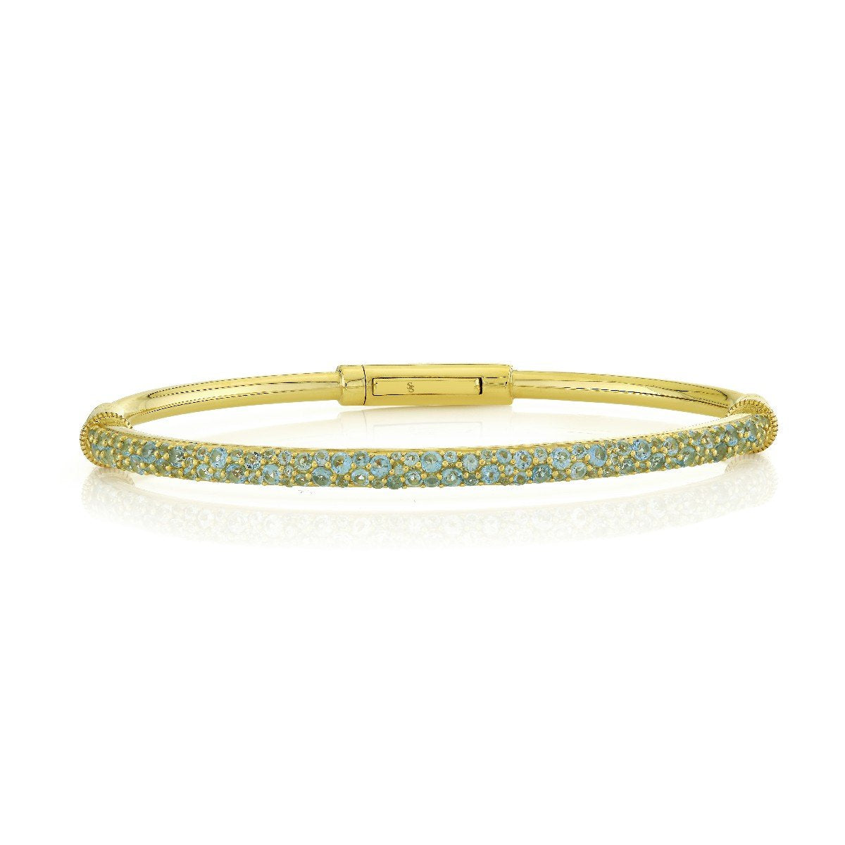 Pave Swiss Blue Topaz Bracelet