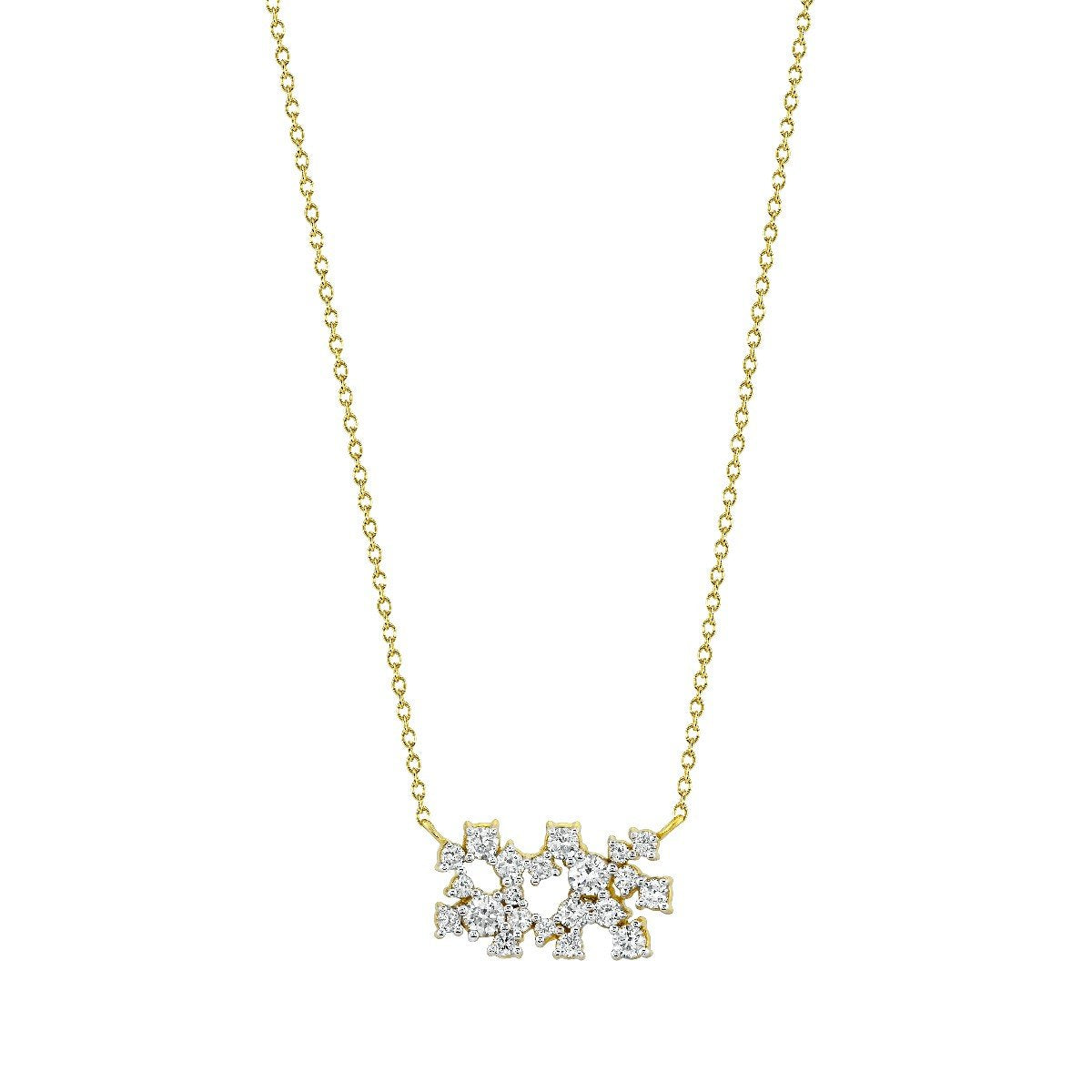 Scattered Diamond Pendant