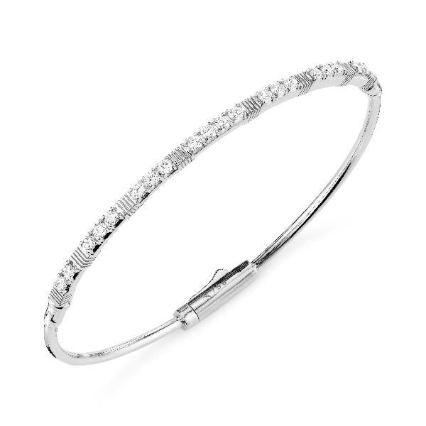 Diamond Bracelet With Strie Stations