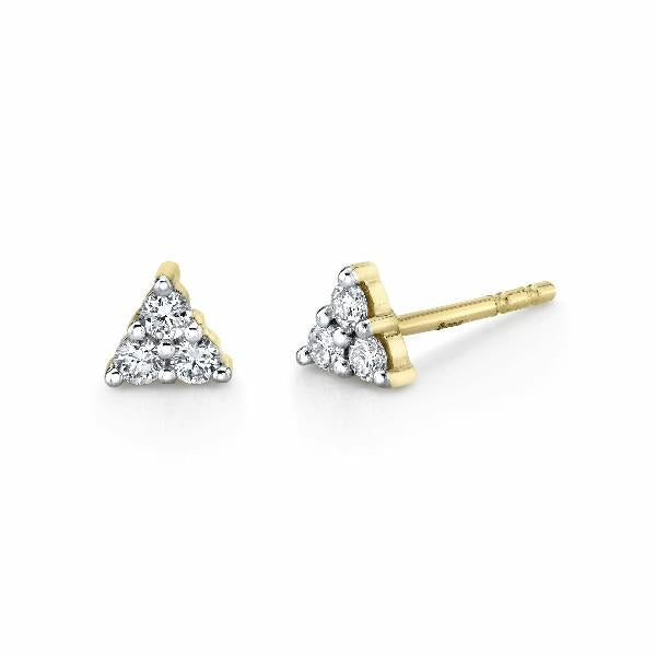 Triple Diamond Studs