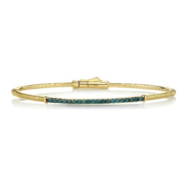 Blue Diamond & Strie Bracelet