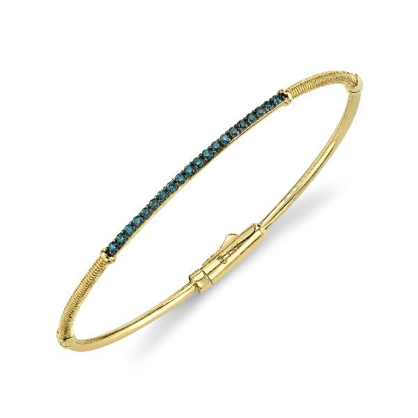 Blue Diamond & Strie Bracelet