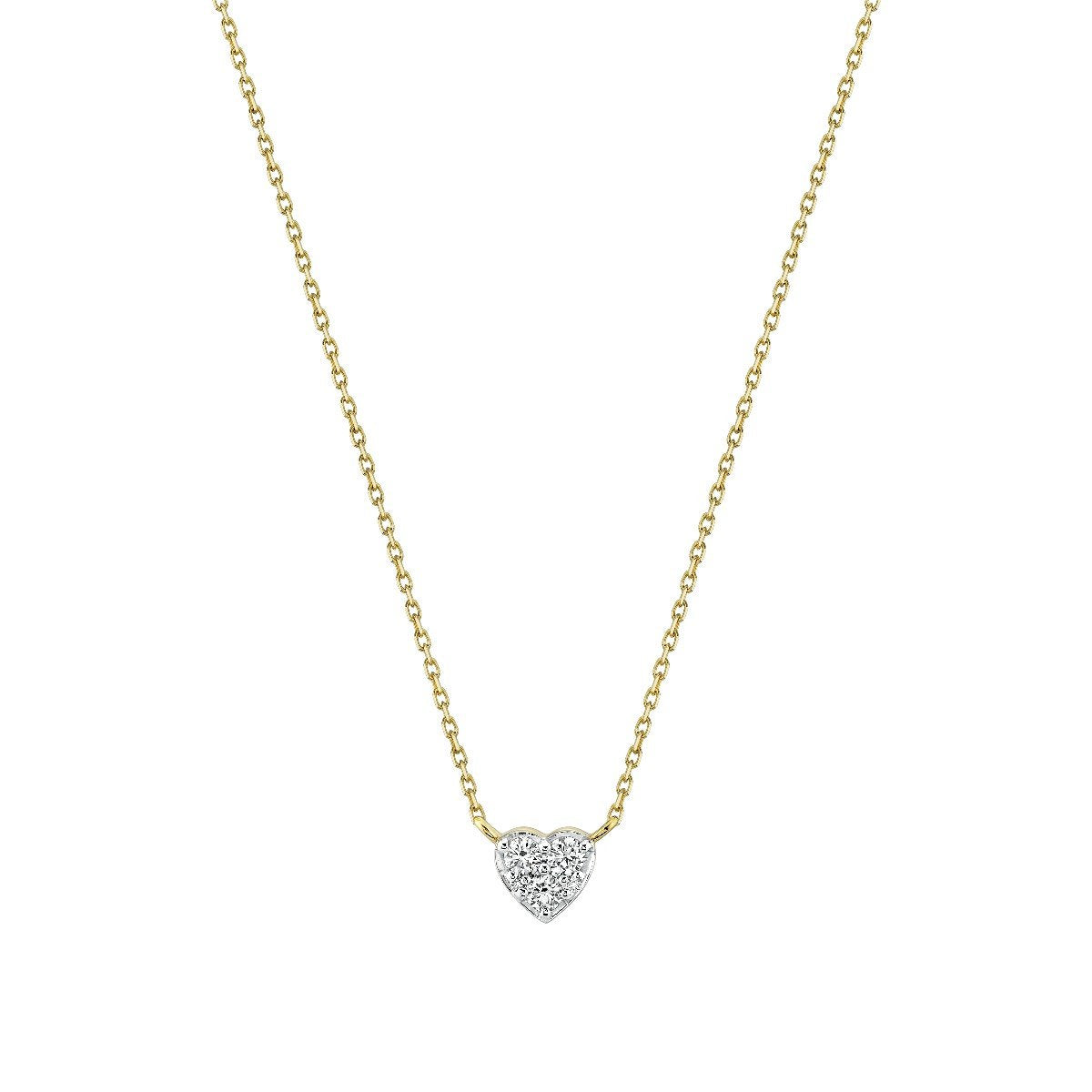 Pave Diamond Heart Pendant