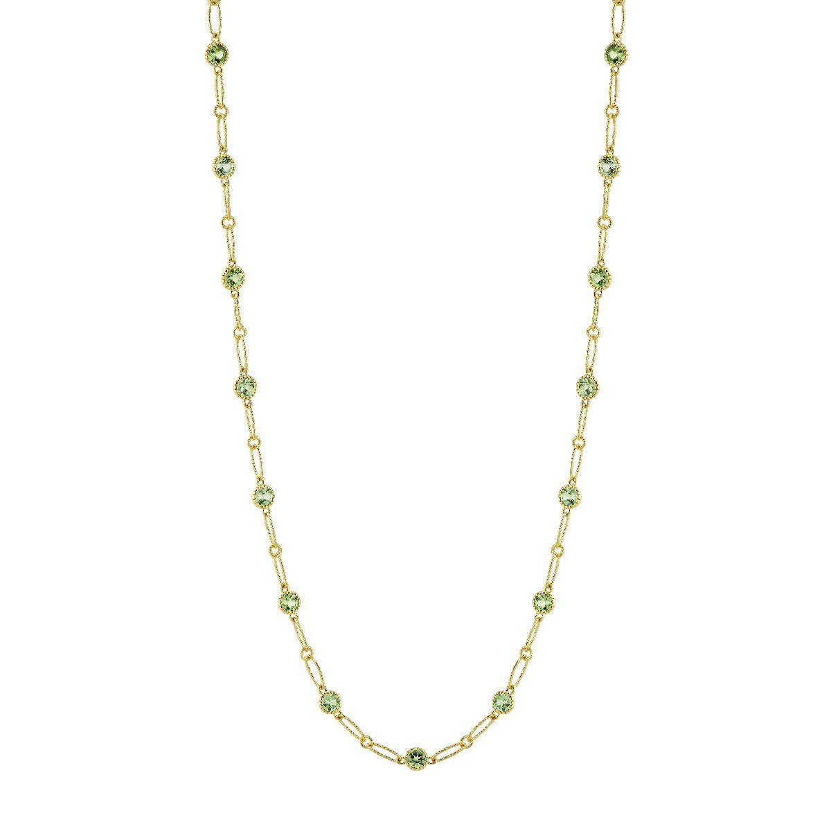 Merelani Mint Garnet Link Chain