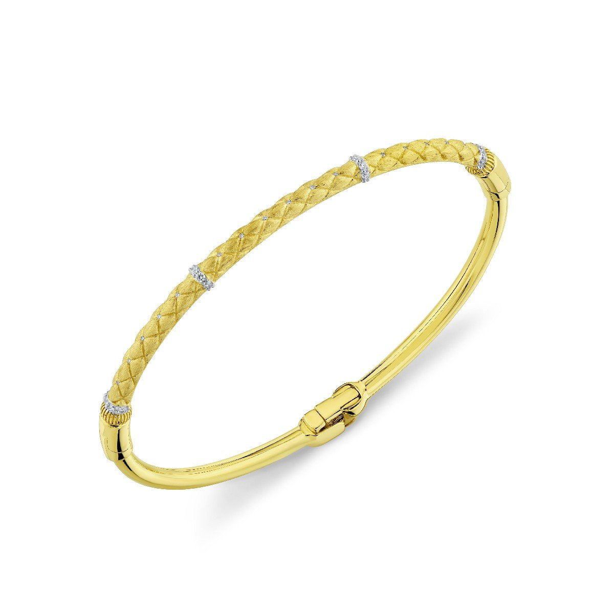 Quilted Bracelet With Diamonds