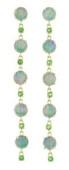 Opal And Tsavorite Drop Earrings