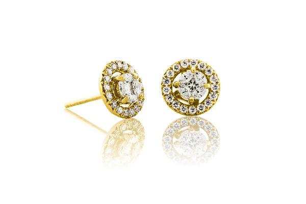 Diamond 2 Carat Look Alike Cipriani Studs With Diamond Removable Jacket