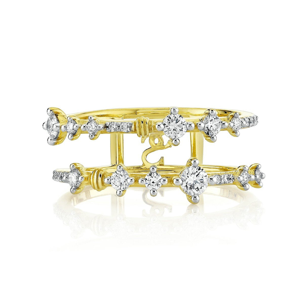 Diamond Double Row Band