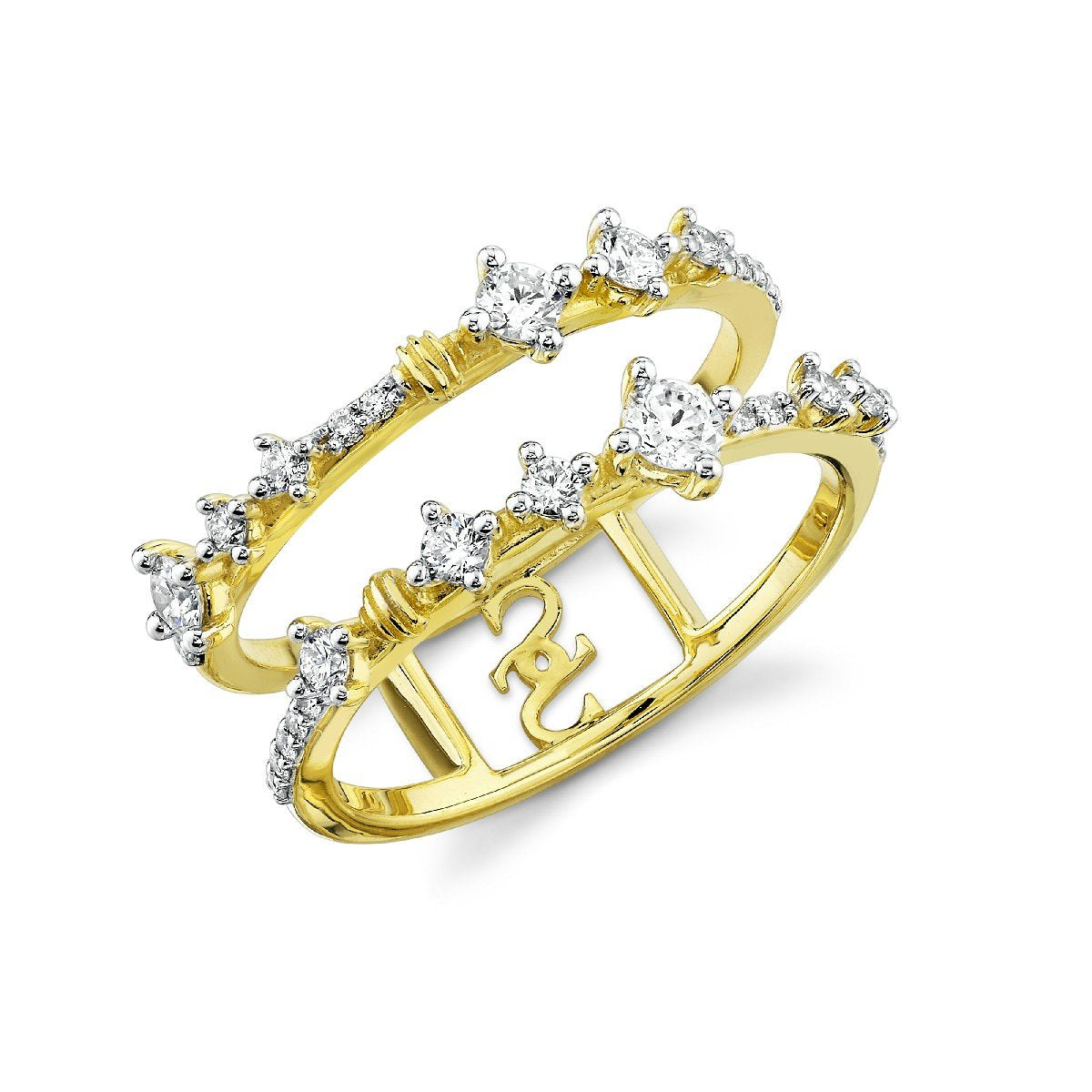 Diamond Double Row Band