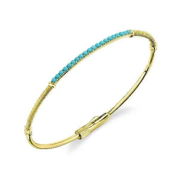 Turquoise & Strie Bracelet